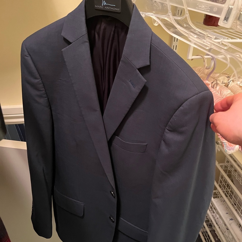 Marc Anthony Blue Suit Jacket & Pants